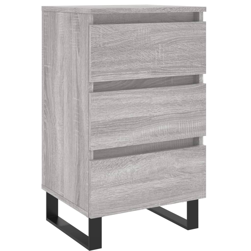 Κομοδίνο Γκρι Sonoma 40 x 35 x 69 εκ. από Επεξεργασμένο Ξύλο