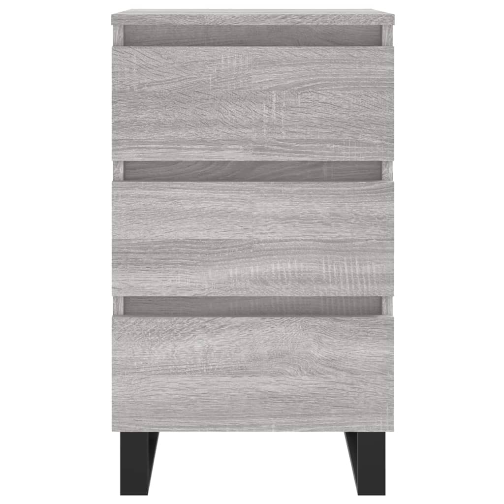 Κομοδίνο Γκρι Sonoma 40 x 35 x 69 εκ. από Επεξεργασμένο Ξύλο