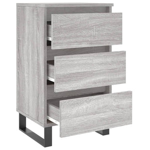 Κομοδίνο Γκρι Sonoma 40 x 35 x 69 εκ. από Επεξεργασμένο Ξύλο