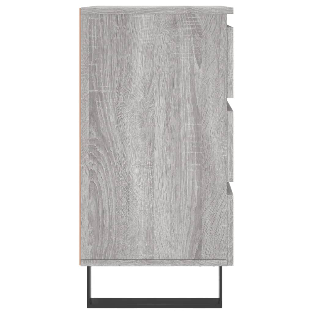 Κομοδίνο Γκρι Sonoma 40 x 35 x 69 εκ. από Επεξεργασμένο Ξύλο