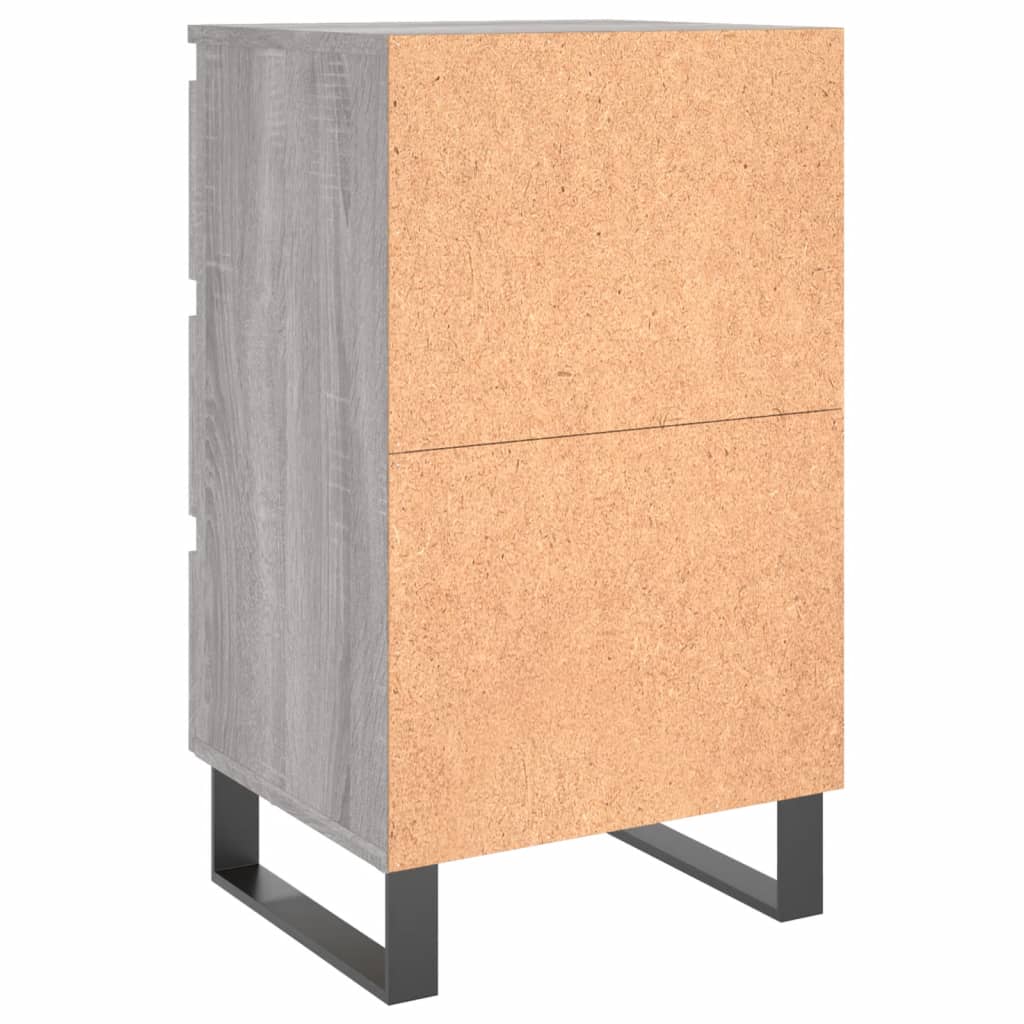 Κομοδίνο Γκρι Sonoma 40 x 35 x 69 εκ. από Επεξεργασμένο Ξύλο