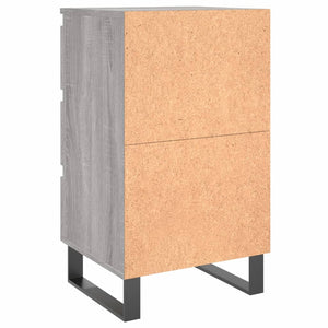 Κομοδίνο Γκρι Sonoma 40 x 35 x 69 εκ. από Επεξεργασμένο Ξύλο