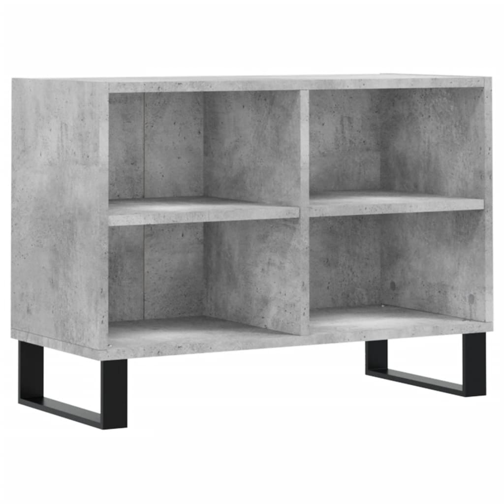 Έπιπλο Τηλεόρασης Γκρι Σκυροδέματος 69,5x30x50 εκ. Επεξ. Ξύλο