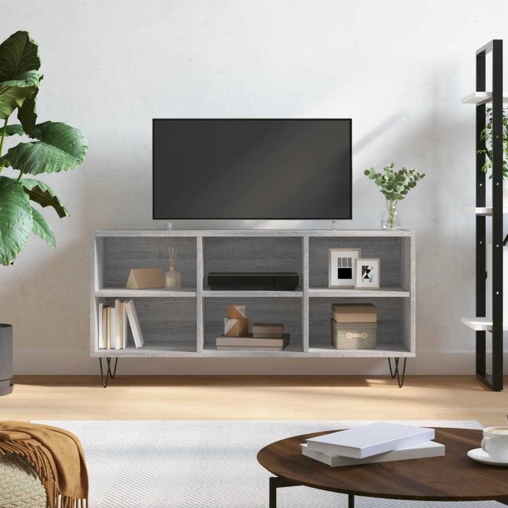 Έπιπλο Τηλεόρασης Γκρι Sonoma 103,5 x 30 x 50 εκ. Επεξεργ. Ξύλο