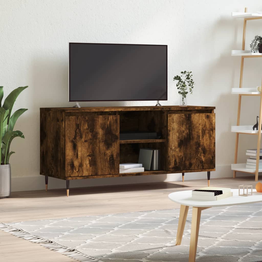 Έπιπλο Τηλεόρασης Καπνιστή Δρυς 104 x 35 x 50 εκ. Επεξεργ. Ξύλο