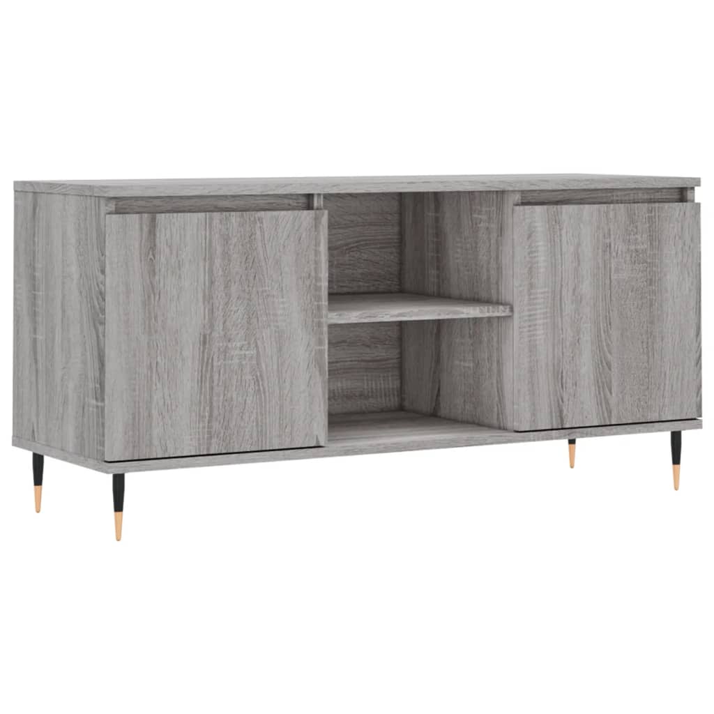 Έπιπλο Τηλεόρασης Γκρι Sonoma 104 x 35 x 50 εκ. Επεξεργ. Ξύλο