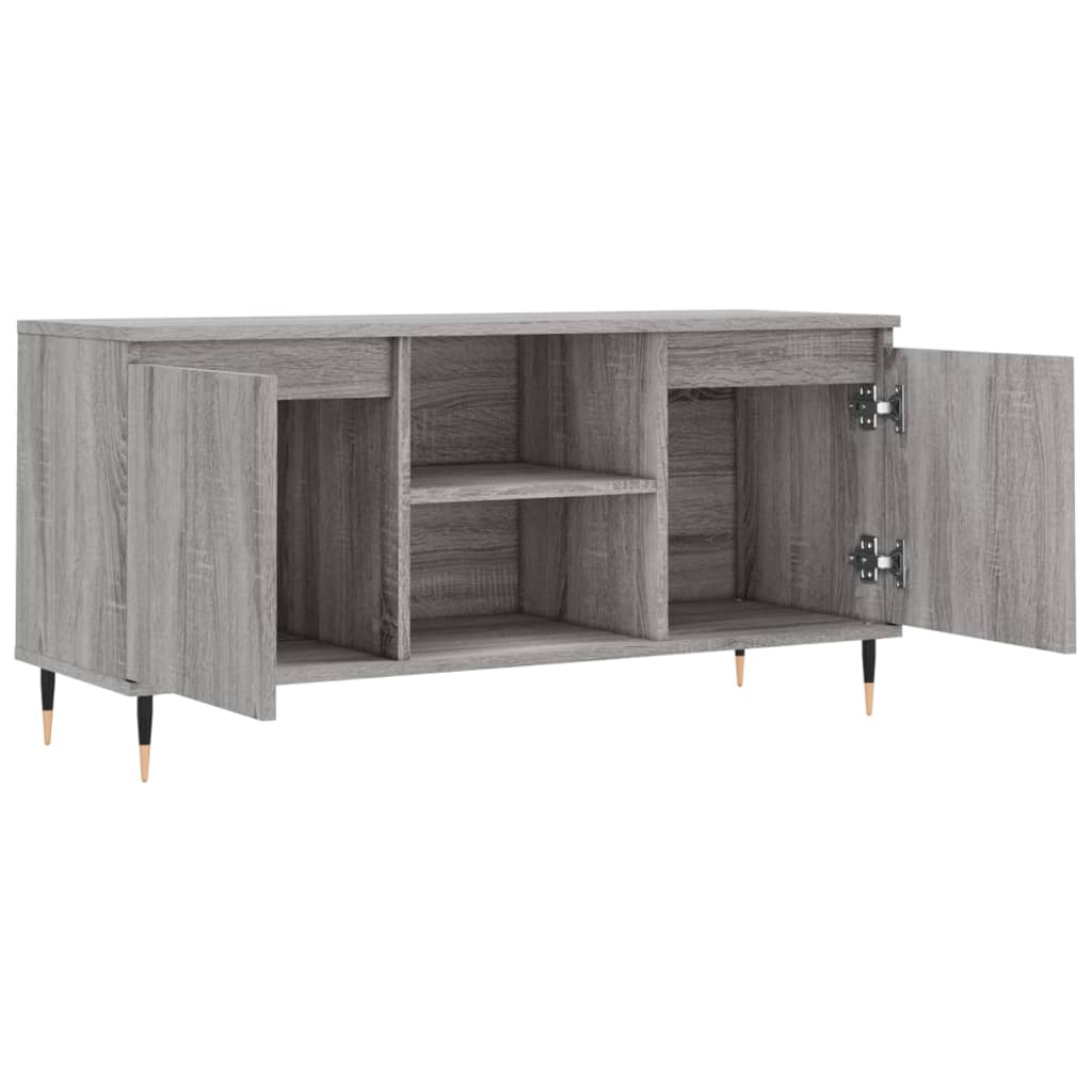 Έπιπλο Τηλεόρασης Γκρι Sonoma 104 x 35 x 50 εκ. Επεξεργ. Ξύλο