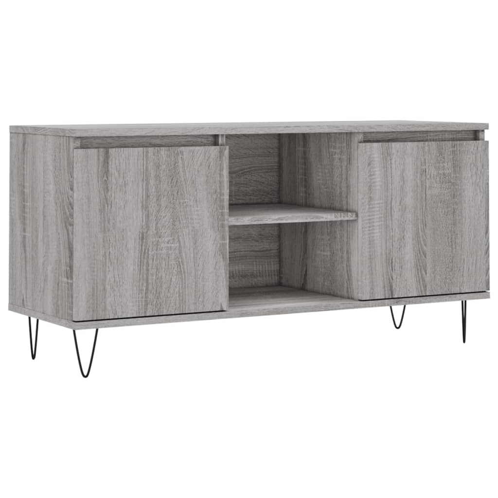 Έπιπλο Τηλεόρασης Γκρι Sonoma 104 x 35 x 50 εκ. Επεξεργ. Ξύλο