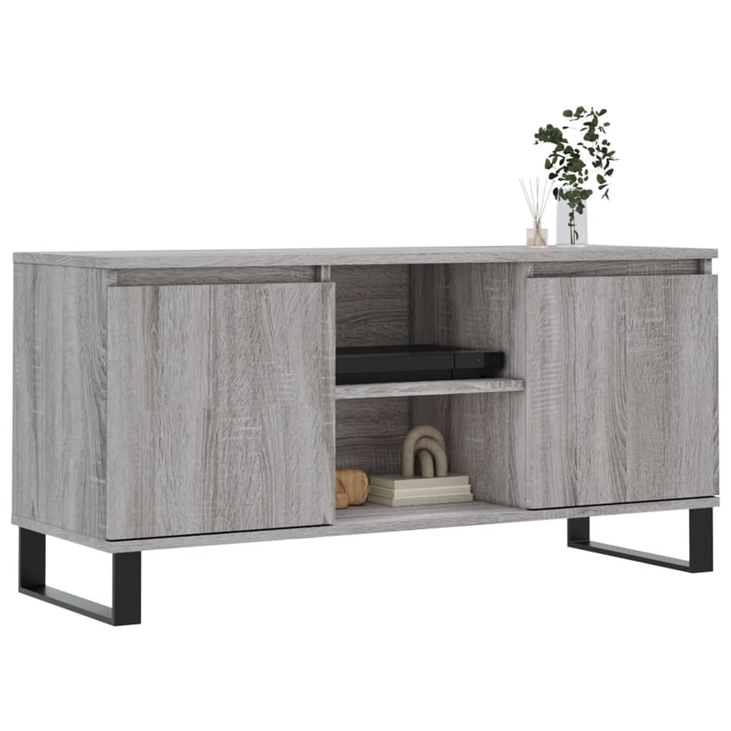 Έπιπλο Τηλεόρασης Γκρι Sonoma 104 x 35 x 50 εκ. Επεξεργ. Ξύλο