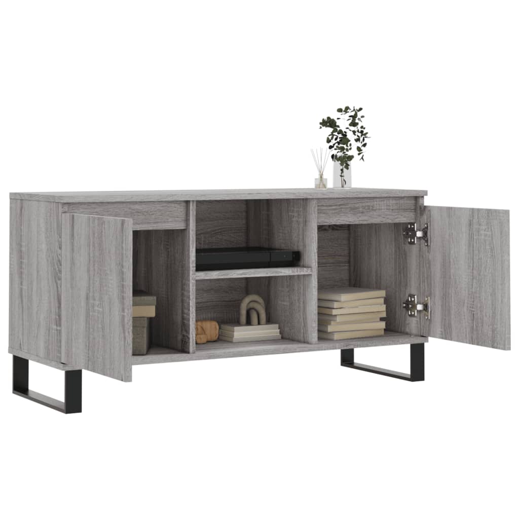 Έπιπλο Τηλεόρασης Γκρι Sonoma 104 x 35 x 50 εκ. Επεξεργ. Ξύλο