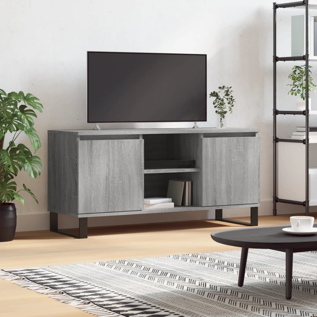 Έπιπλο Τηλεόρασης Γκρι Sonoma 104 x 35 x 50 εκ. Επεξεργ. Ξύλο