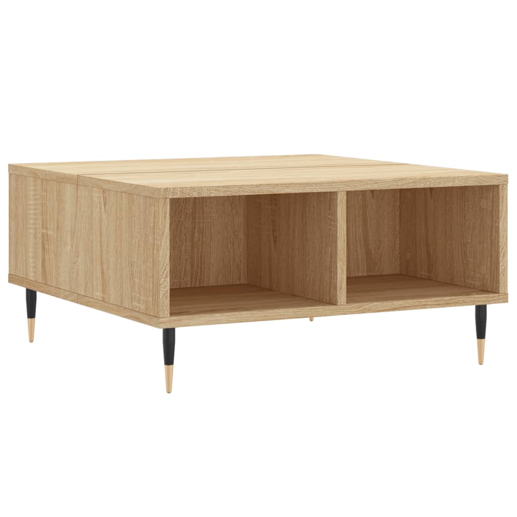 Τραπεζάκι Σαλονιού Sonoma Δρυς 60x60x30 εκ. Επεξεργασμένο Ξύλο