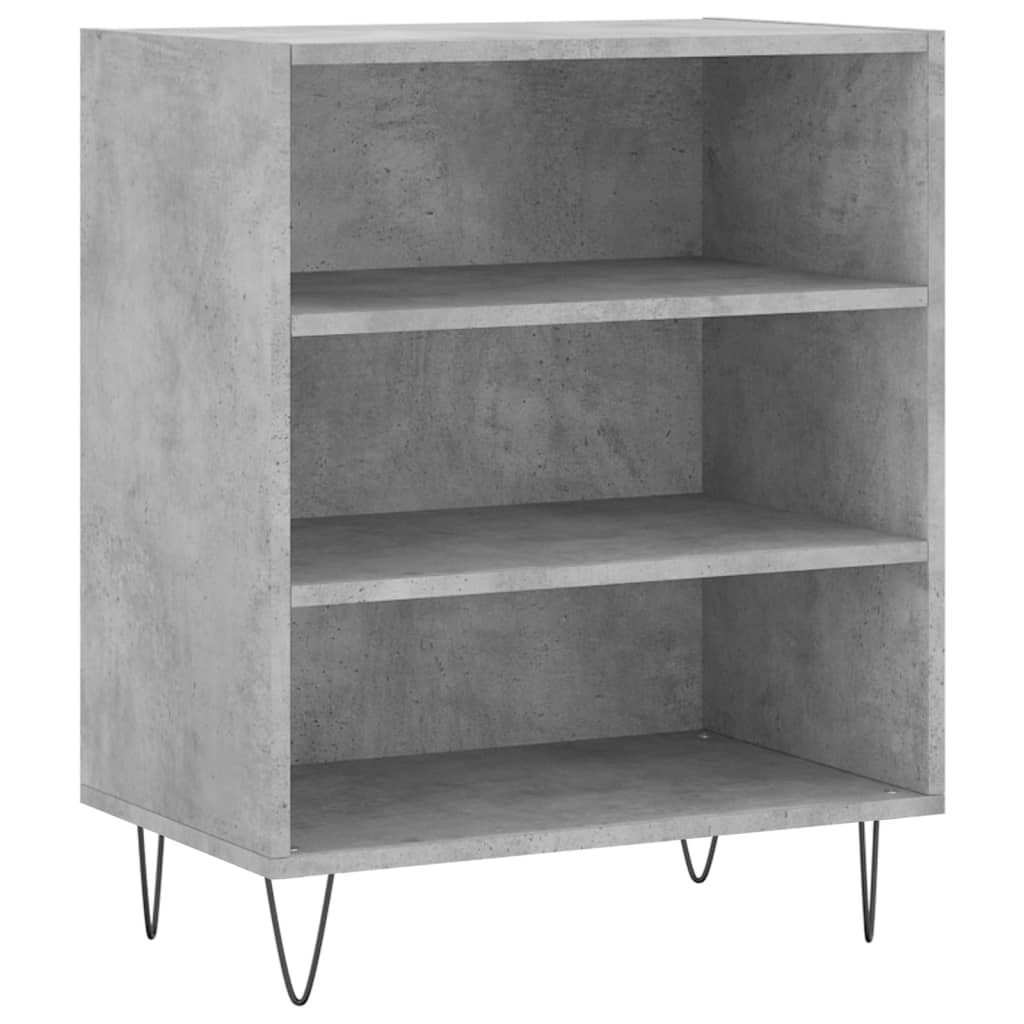 Ντουλάπι Γκρι Σκυροδέματος 57x35x70 εκ. Επεξεργασμένο Ξύλο