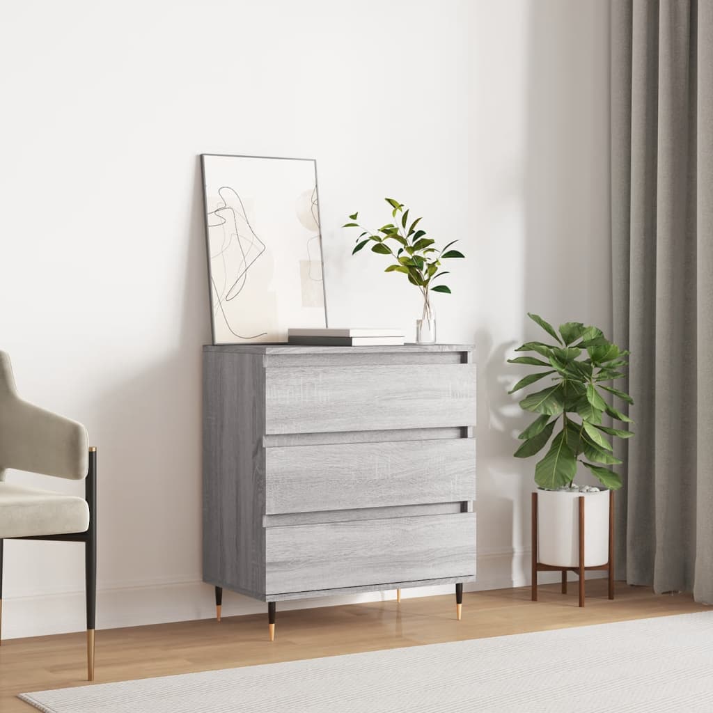 Ντουλάπι Γκρι Sonoma 60x35x70 εκ. από Επεξεργασμένο Ξύλο