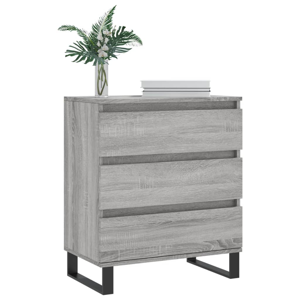Ντουλάπι Γκρι Sonoma 60x35x70 εκ. από Επεξεργασμένο Ξύλο - Pakobazaar