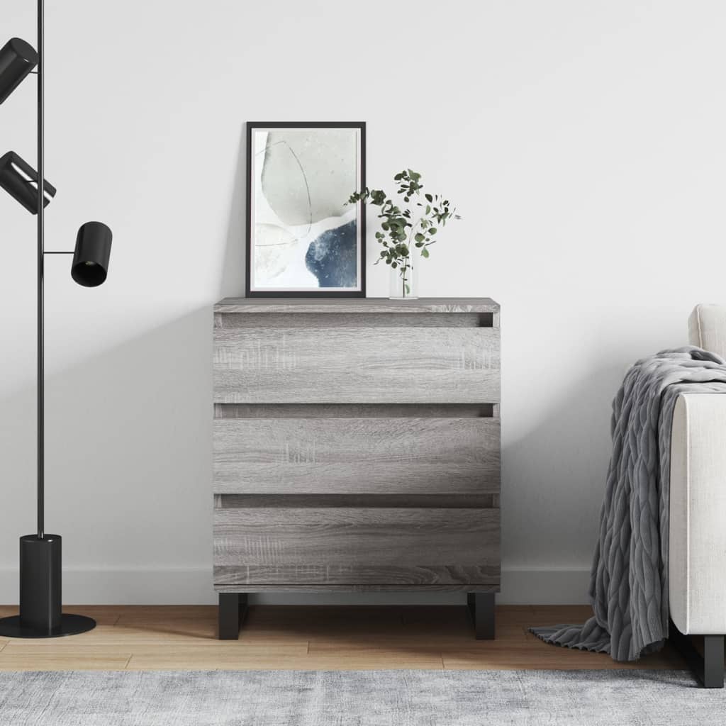 Ντουλάπι Γκρι Sonoma 60x35x70 εκ. από Επεξεργασμένο Ξύλο - Pakobazaar