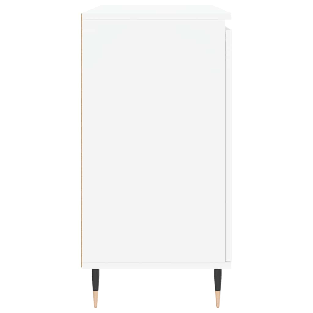 Μπουφές Λευκός 101,5 x 35 x 70 εκ. από Επεξεργασμένο Ξύλο