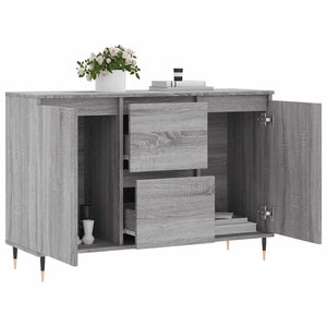 Μπουφές Γκρι Sonoma 101,5 x 35 x 70 εκ. από Επεξεργασμένο Ξύλο