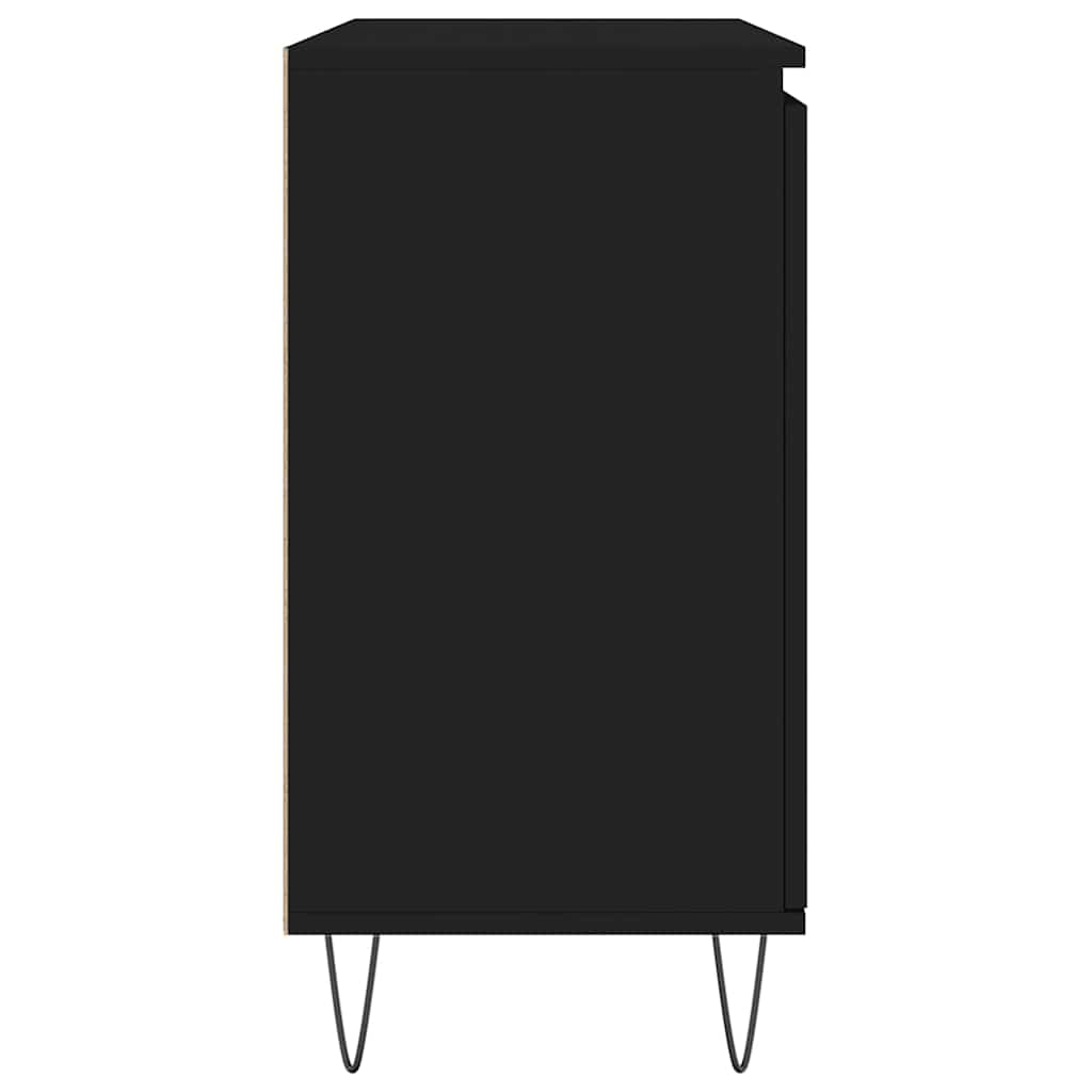 Μπουφές Μαύρος 101,5 x 35 x 70 εκ. από Επεξεργασμένο Ξύλο - Pakobazaar