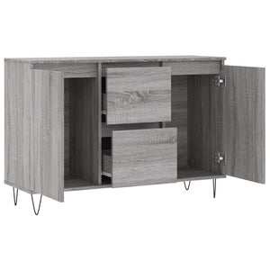 Μπουφές Γκρι Sonoma 101,5 x 35 x 70 εκ. από Επεξεργασμένο Ξύλο - Pakobazaar