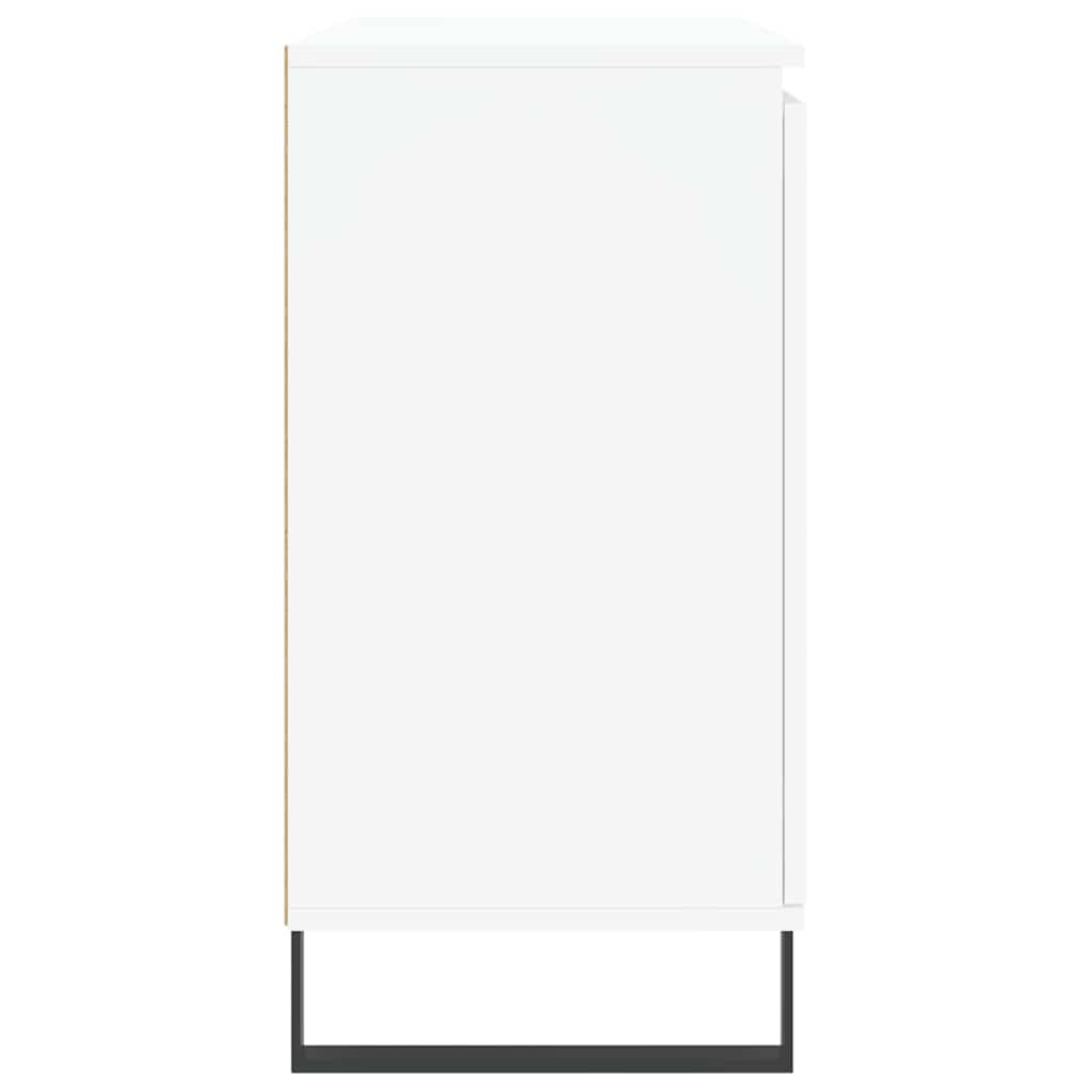 Μπουφές Λευκός 101,5 x 35 x 70 εκ. από Επεξεργασμένο Ξύλο