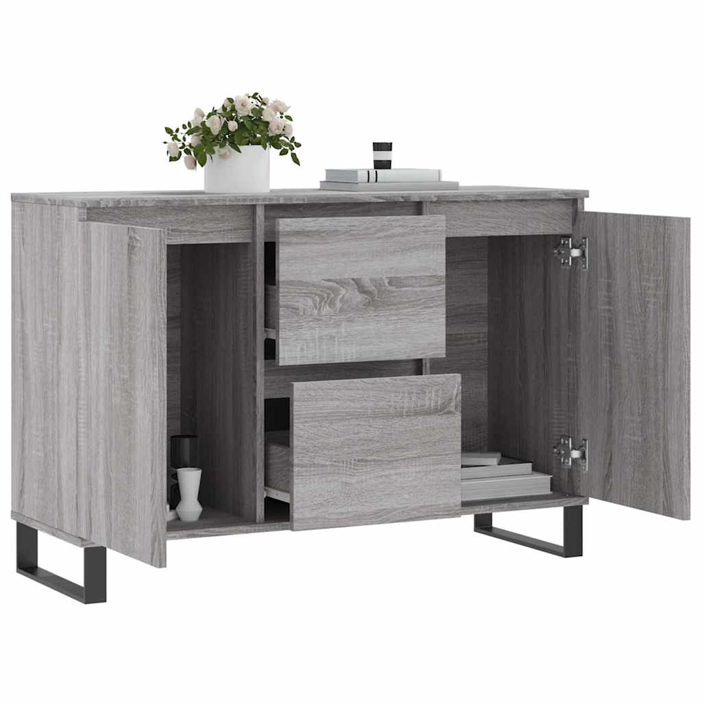 Μπουφές Γκρι Sonoma 101,5 x 35 x 70 εκ. από Επεξεργασμένο Ξύλο - Pakobazaar