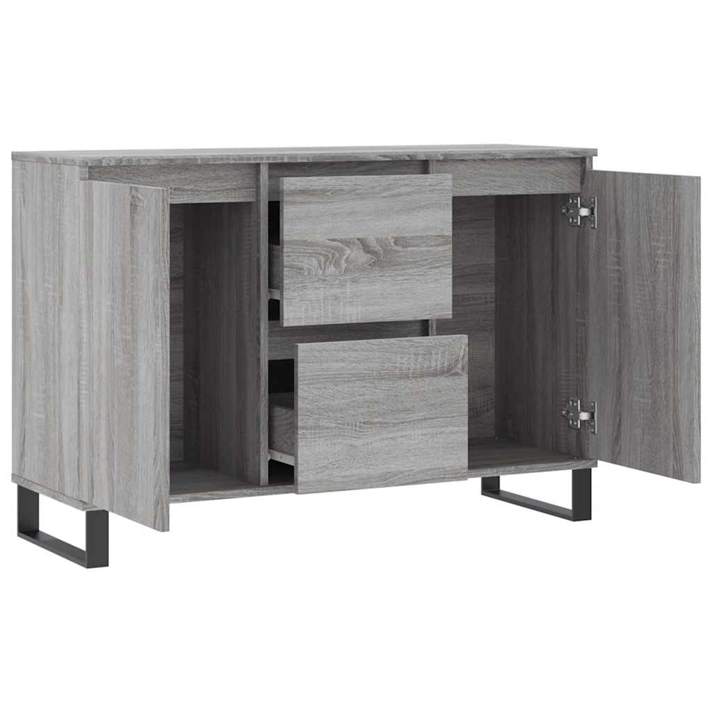 Μπουφές Γκρι Sonoma 101,5 x 35 x 70 εκ. από Επεξεργασμένο Ξύλο - Pakobazaar