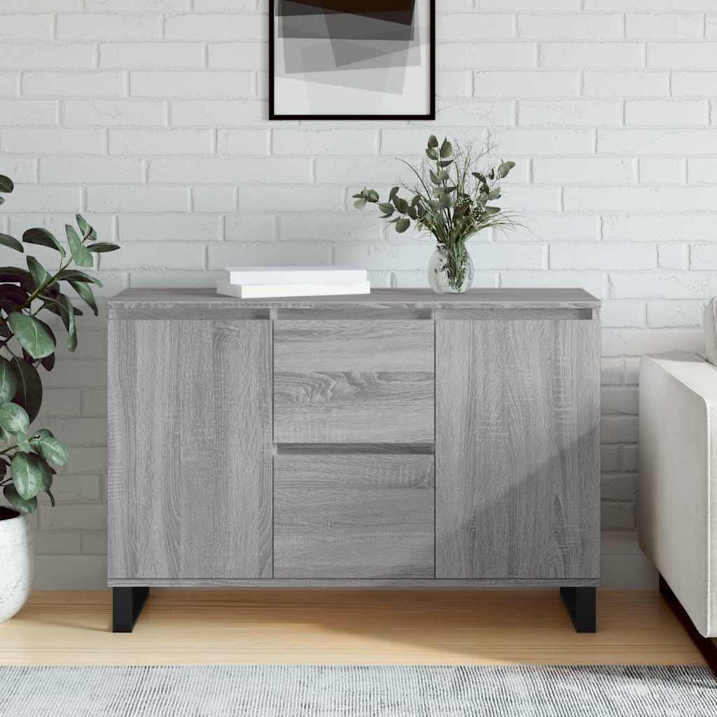 Μπουφές Γκρι Sonoma 101,5 x 35 x 70 εκ. από Επεξεργασμένο Ξύλο - Pakobazaar