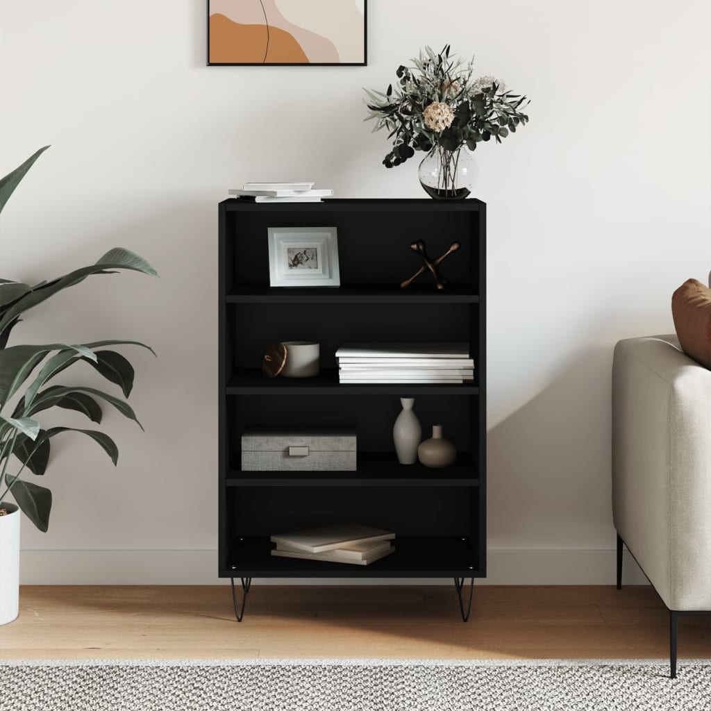 Ραφιέρα Μαύρη 57 x 35 x 90 από Επεξεργασμένο Ξύλο