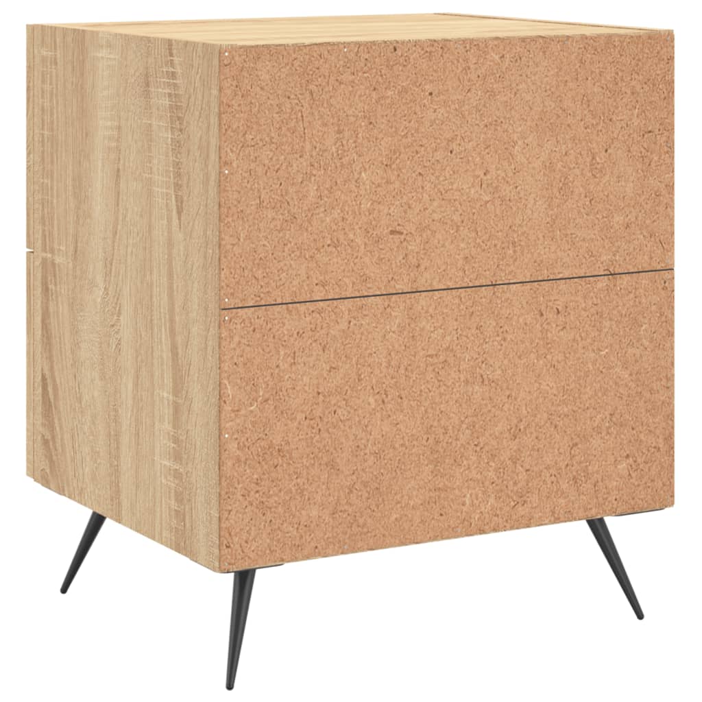 Κομοδίνο Sonoma Δρυς 40 x 35 x 47,5 εκ. από Επεξεργασμένο Ξύλο