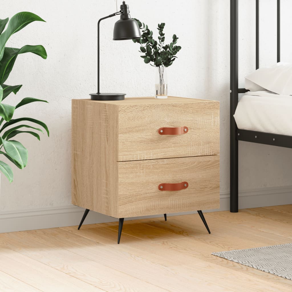 Κομοδίνο Sonoma Δρυς 40 x 35 x 47,5 εκ. από Επεξεργασμένο Ξύλο