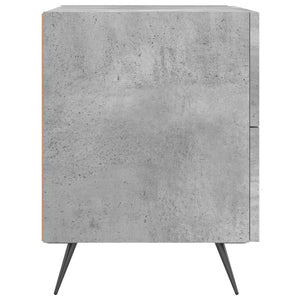 Κομοδίνο Γκρι Σκυροδ. 40 x 35 x 47,5 εκ. από Επεξεργασμένο Ξύλο