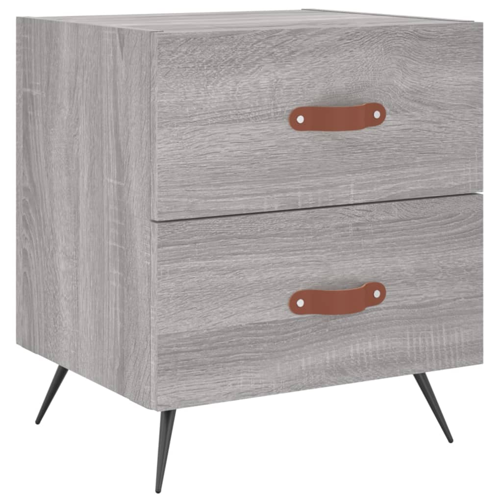Κομοδίνο Γκρι Sonoma 40 x 35 x 47,5 εκ. από Επεξεργασμένο Ξύλο - Pakobazaar