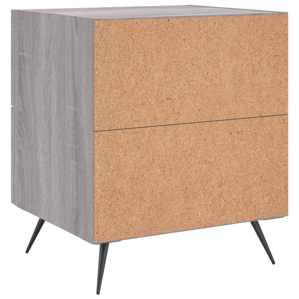 Κομοδίνο Γκρι Sonoma 40 x 35 x 47,5 εκ. από Επεξεργασμένο Ξύλο - Pakobazaar