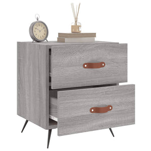 Κομοδίνο Γκρι Sonoma 40 x 35 x 47,5 εκ. από Επεξεργασμένο Ξύλο - Pakobazaar