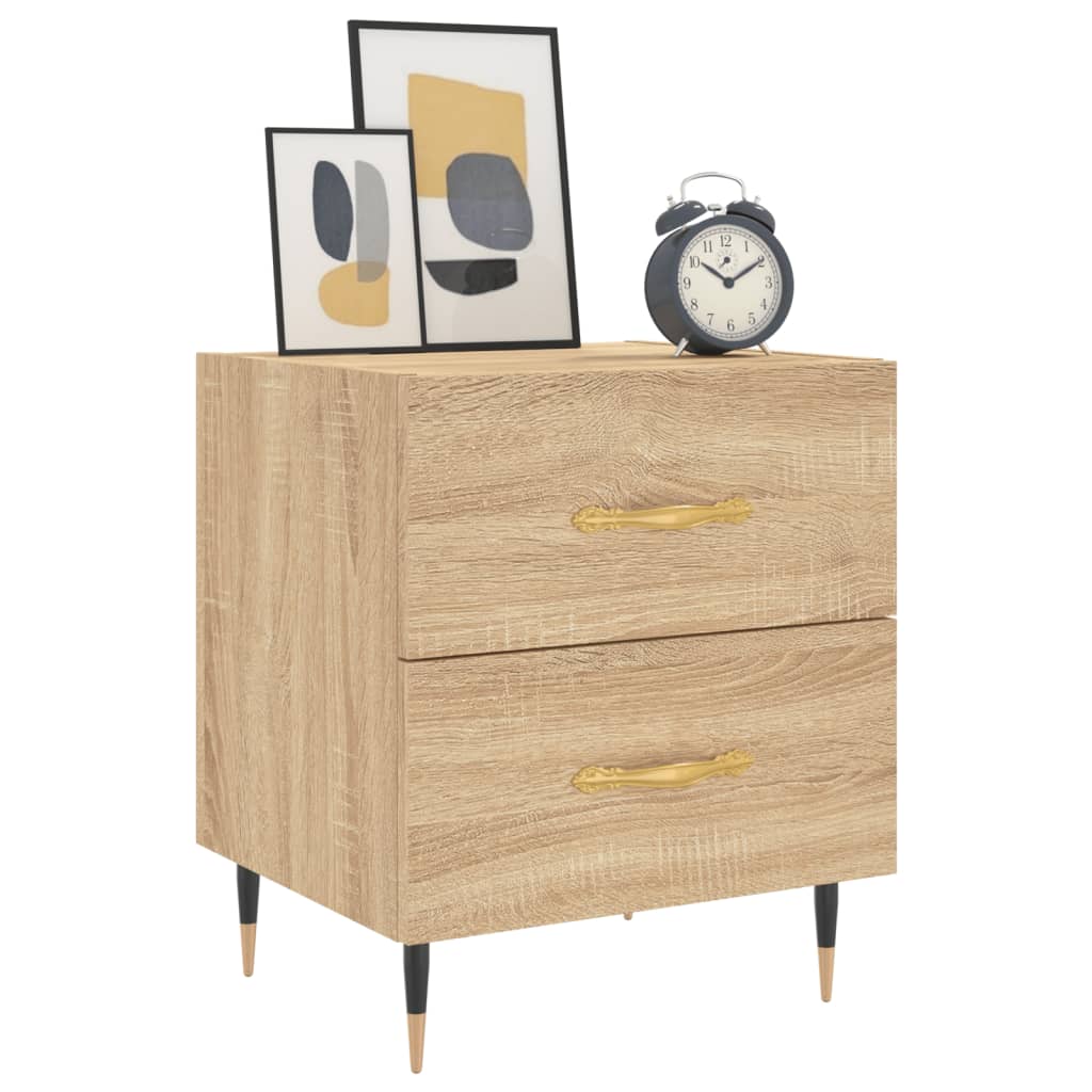 Κομοδίνο Sonoma Δρυς 40 x 35 x 47,5 εκ. από Επεξεργασμένο Ξύλο