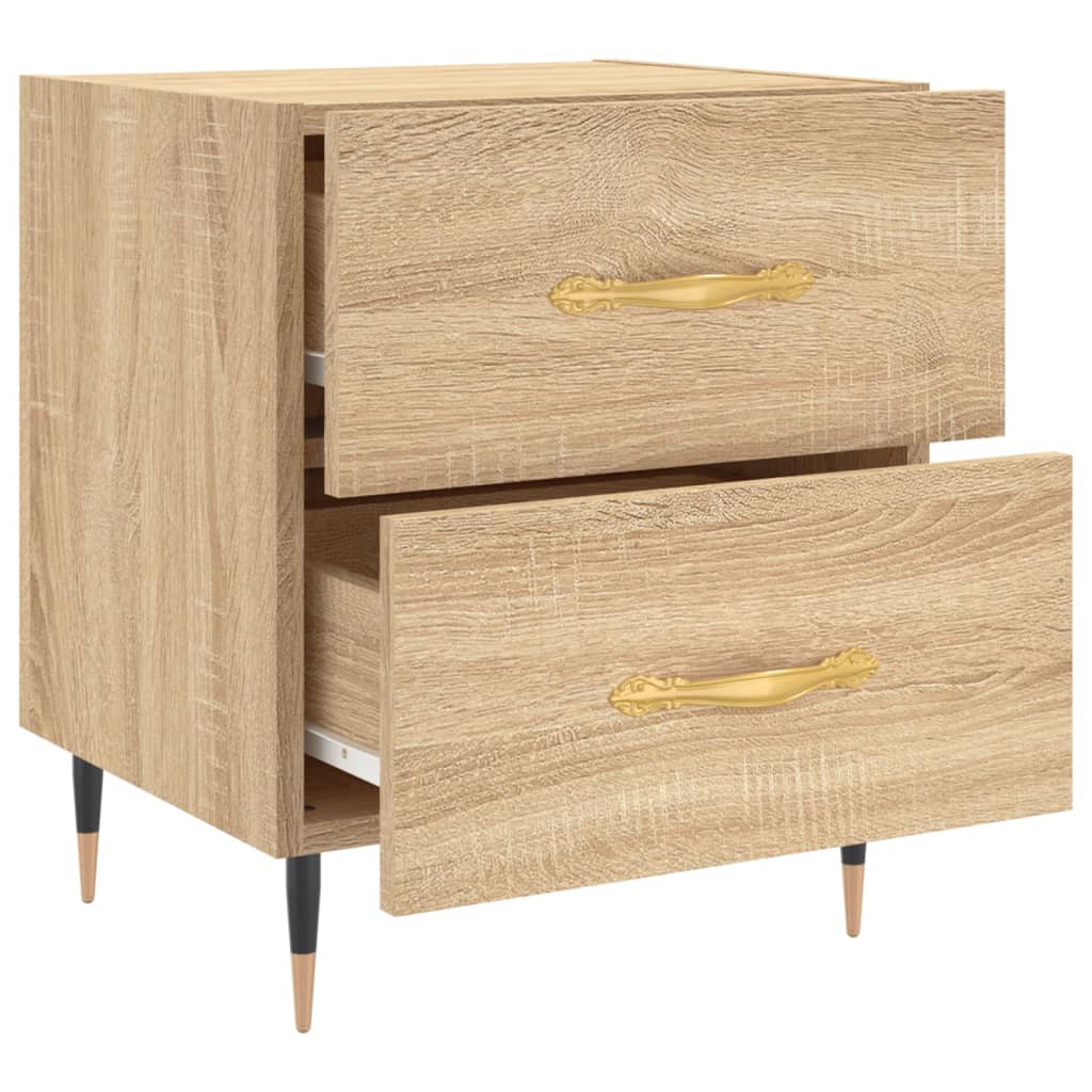 Κομοδίνο Sonoma Δρυς 40 x 35 x 47,5 εκ. από Επεξεργασμένο Ξύλο