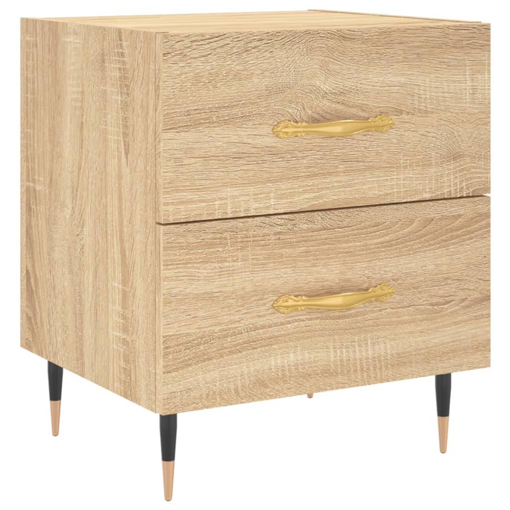 Κομοδίνα 2 τεμ. Sonoma Δρυς 40 x 35 x 47,5 εκ. Επεξεργ. Ξύλο