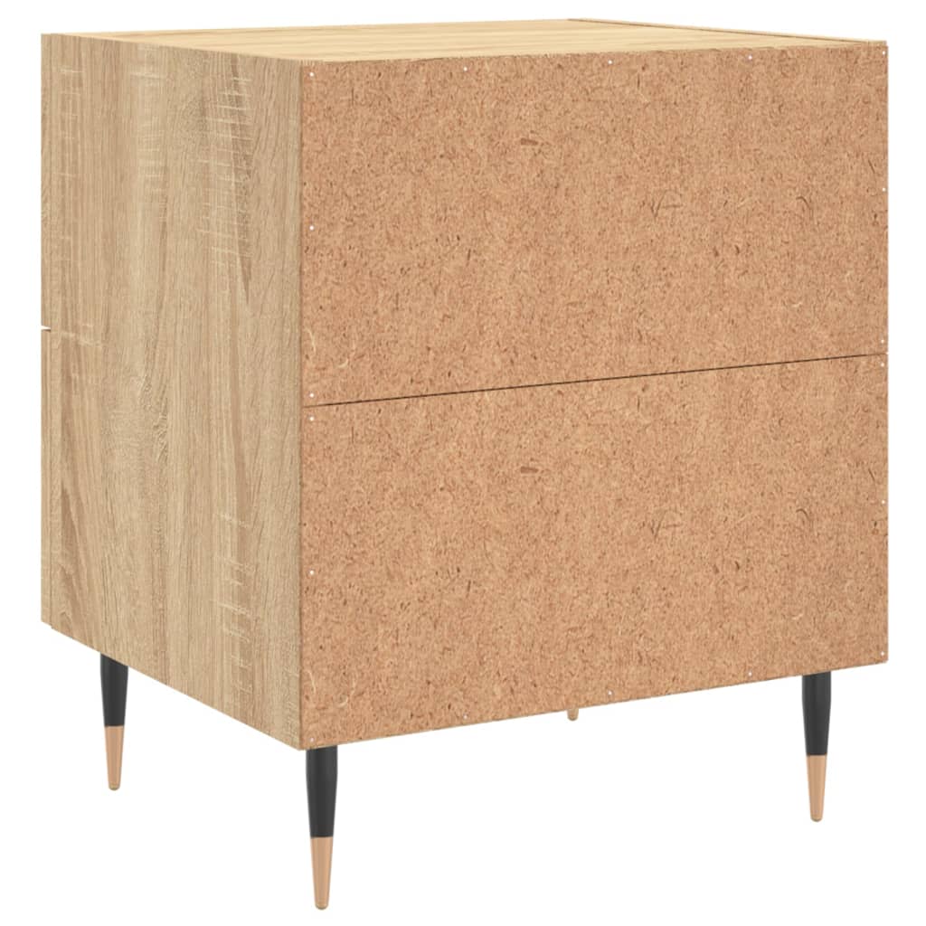 Κομοδίνα 2 τεμ. Sonoma Δρυς 40 x 35 x 47,5 εκ. Επεξεργ. Ξύλο