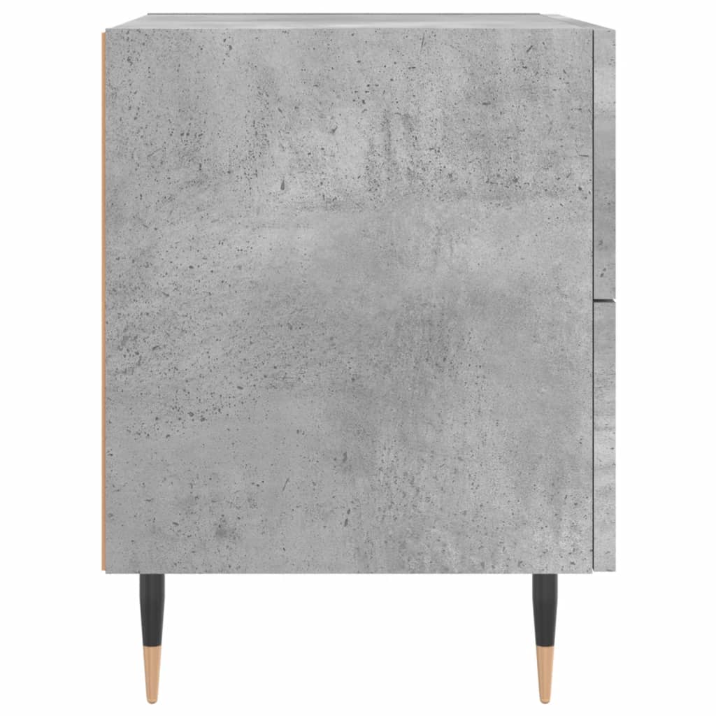 Κομοδίνο Γκρι Σκυροδ. 40 x 35 x 47,5 εκ. από Επεξεργασμένο Ξύλο