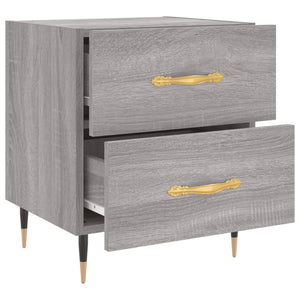 Κομοδίνο Γκρι Sonoma 40 x 35 x 47,5 εκ. από Επεξεργασμένο Ξύλο