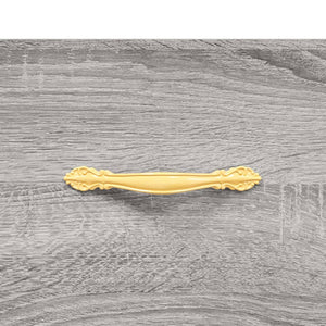 Κομοδίνο Γκρι Sonoma 40 x 35 x 47,5 εκ. από Επεξεργασμένο Ξύλο
