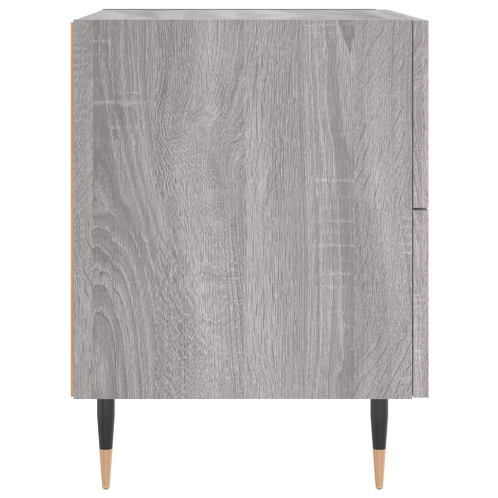 Κομοδίνα 2 τεμ. Γκρι Sonoma 40 x 35 x 47,5 εκ. Επεξεργ. Ξύλο