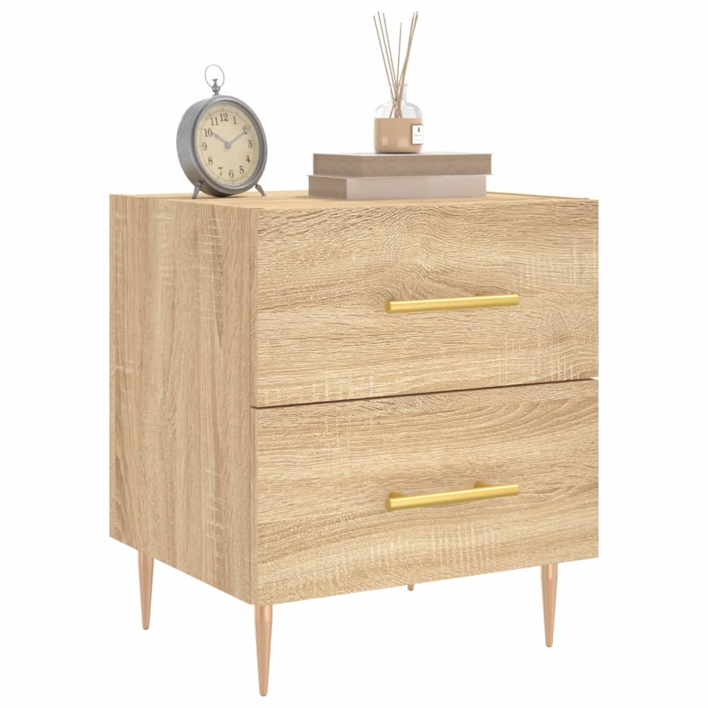 Κομοδίνο Sonoma Δρυς 40 x 35 x 47,5 εκ. από Επεξεργασμένο Ξύλο