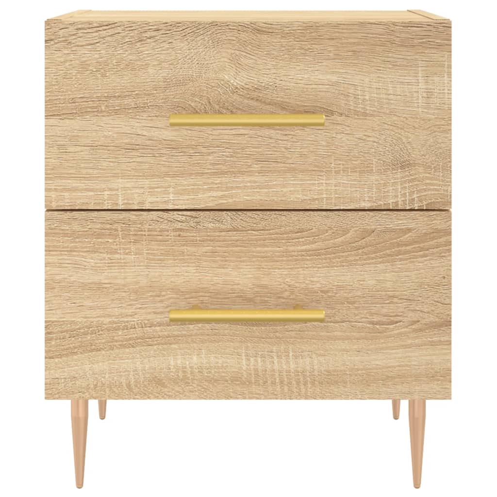 Κομοδίνα 2 τεμ. Sonoma Δρυς 40 x 35 x 47,5 εκ. Επεξεργ. Ξύλο