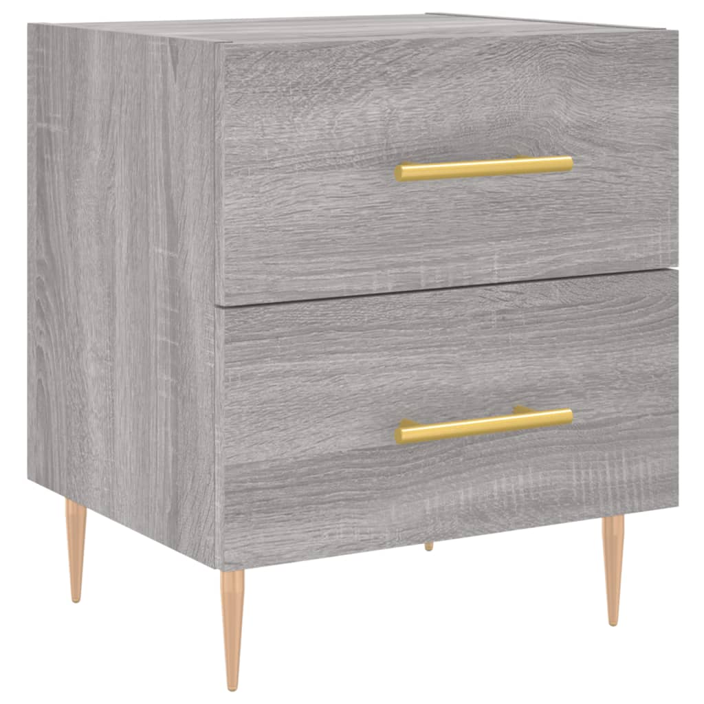 Κομοδίνο Γκρι Sonoma 40 x 35 x 47,5 εκ. από Επεξεργασμένο Ξύλο