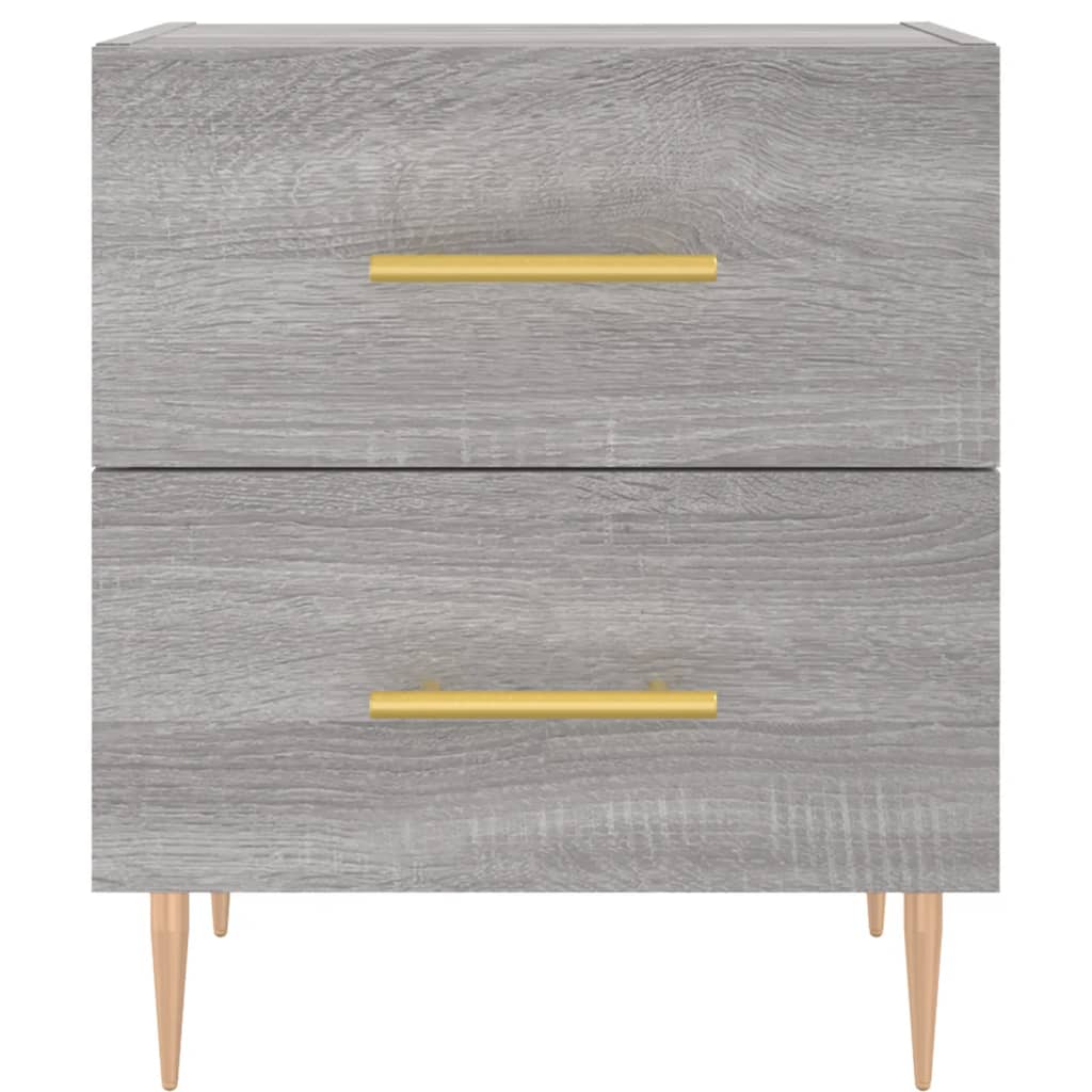 Κομοδίνο Γκρι Sonoma 40 x 35 x 47,5 εκ. από Επεξεργασμένο Ξύλο