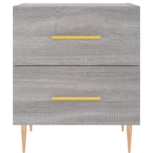Κομοδίνο Γκρι Sonoma 40 x 35 x 47,5 εκ. από Επεξεργασμένο Ξύλο