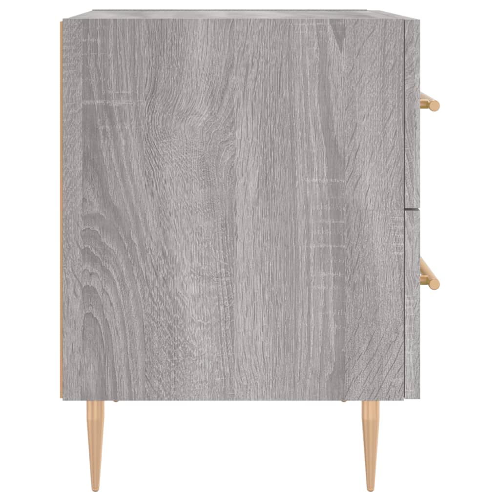 Κομοδίνο Γκρι Sonoma 40 x 35 x 47,5 εκ. από Επεξεργασμένο Ξύλο