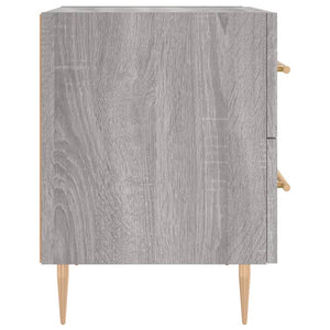 Κομοδίνα 2 τεμ. Γκρι Sonoma 40 x 35 x 47,5 εκ. Επεξεργ. Ξύλο
